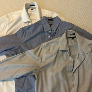 Qty 3 banana republic button down dress shirt mens bundle